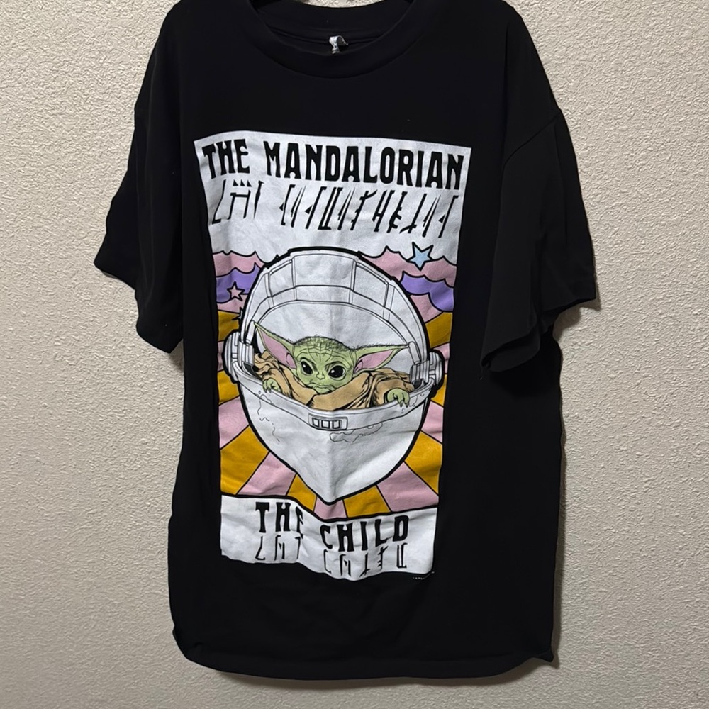 The Mandalorian Black Graphic Tee